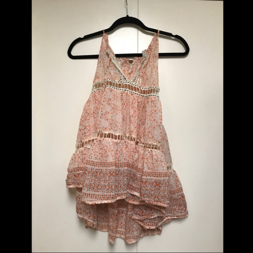 Free People Flowy Patterned Tank Size M